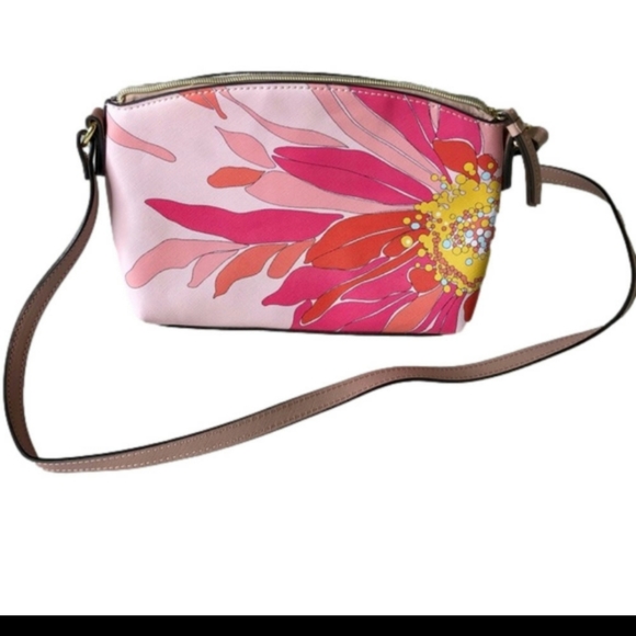 Trina Trina Turk Desert Rose Floral Crossbody Shoulder Bag Small Purse Womens - Picture 4 of 13